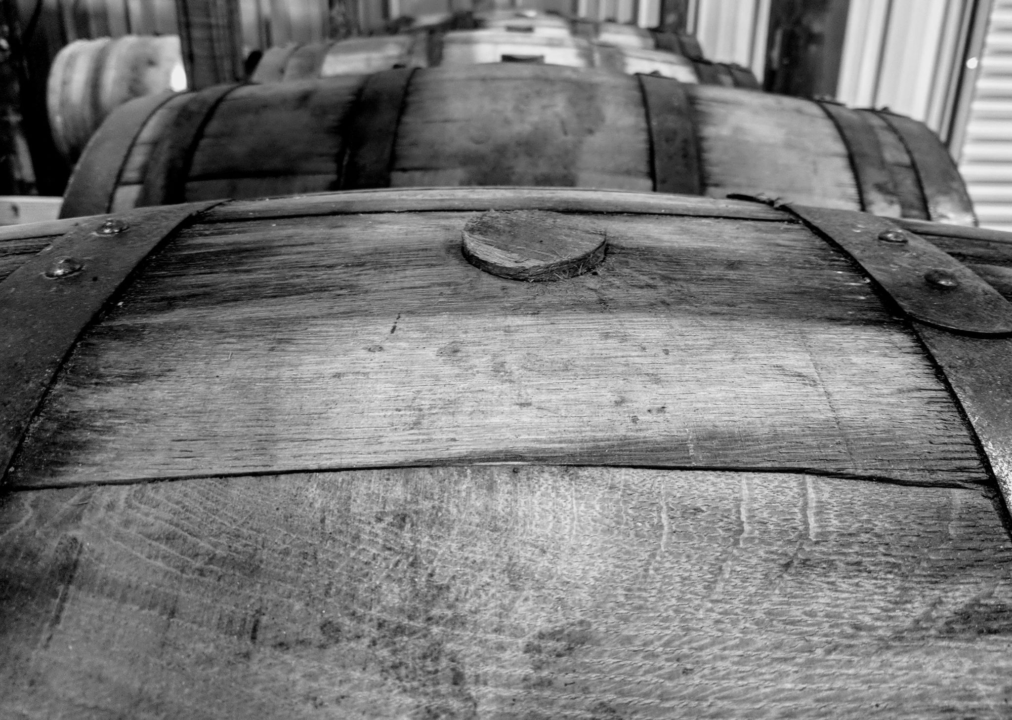 Barrels in the rack Rye Whiskey Barrel