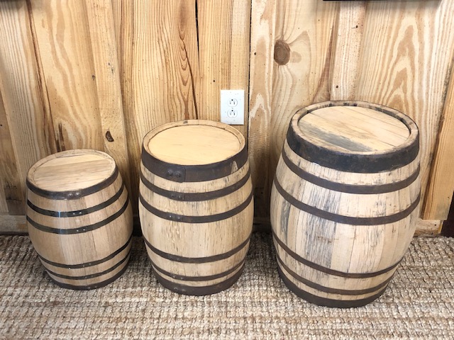 5 - 10 - 15 gallon barrels at Headlands Best Attraction Barrels and Keel and Co Distilling