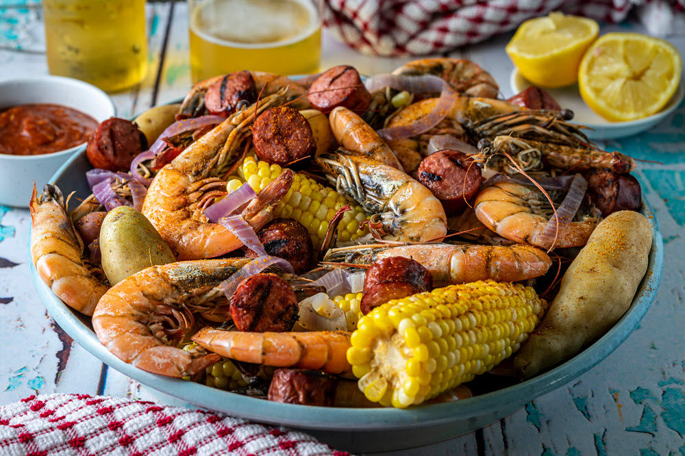 April 1st  Shrimp boil by Ray's Catering